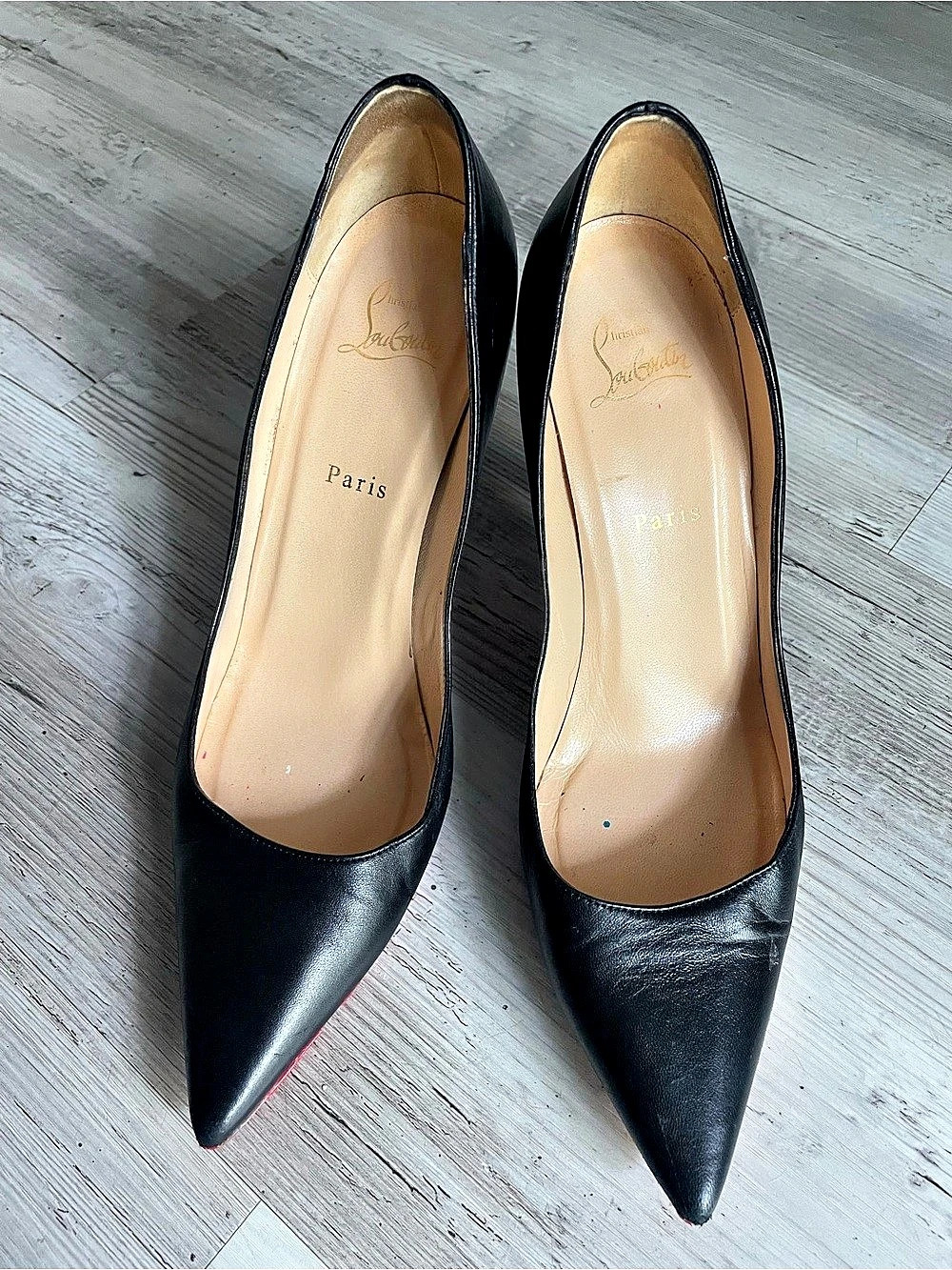 Christian Louboutin So Kate 120mm Nappa Leather Pumps Black & Red